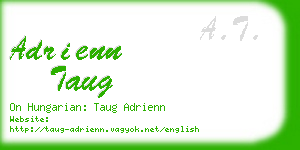 adrienn taug business card